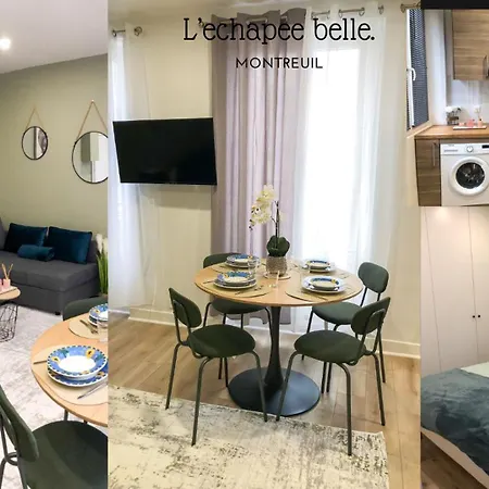 Lechappee Belle Metro 9 Wifi-clim-parking Free-netflix Apartment Montreuil (Seine-Saint-Denis)